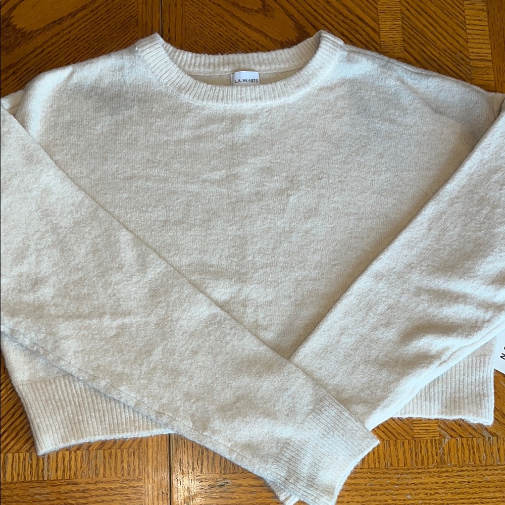 L.A. Hearts Cropped Sweater SZ S
